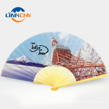 promotional custom bamboo hand fan fans for events